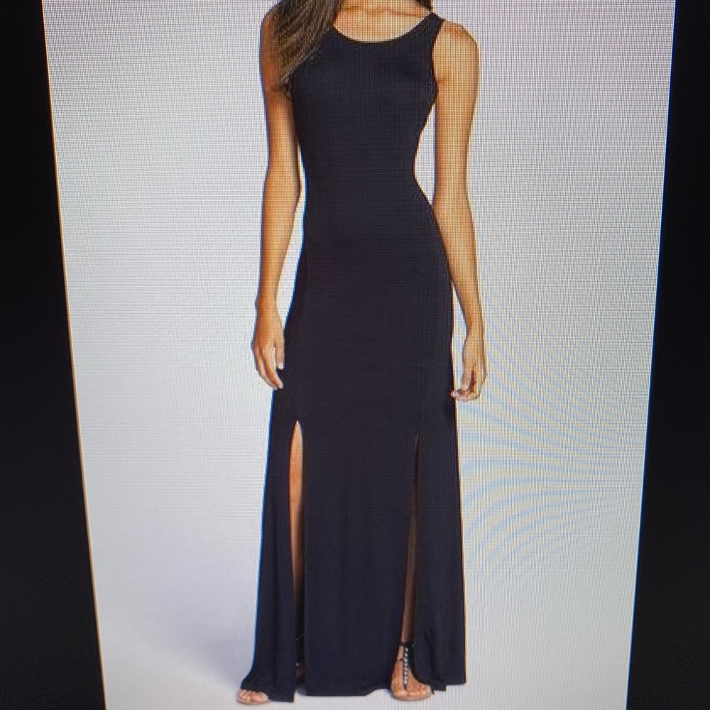 Felicity & Coco Black Maxi Dress - Small